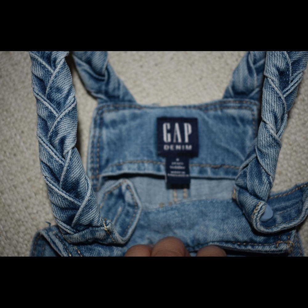 Distressed Denim Overalls - Picture 3 of 3
